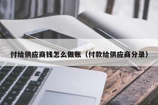 付给供应商钱怎么做账(付款给供应商分录)