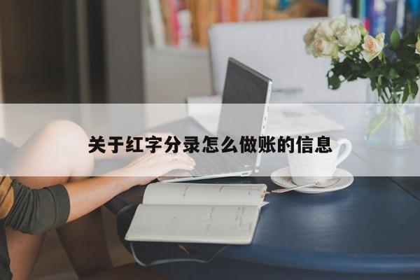 关于红字分录怎么做账的信息