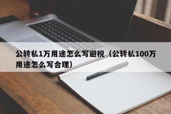 公转私1万用途怎么写避税(公转私100万用途怎么写合理)