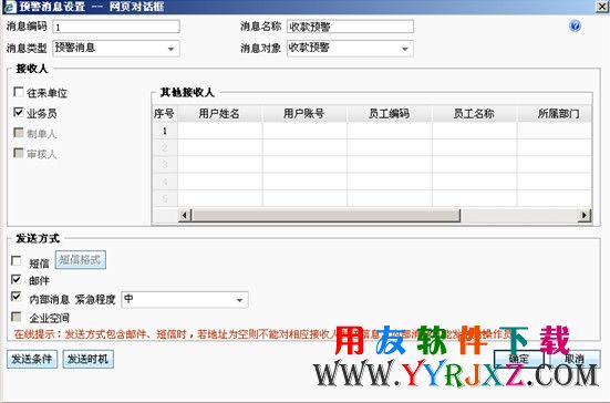 在用友畅捷通T+中新增好应收预警消息图示