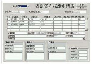 固定资产报废申请表