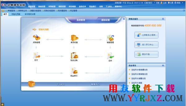用友T3企管通专业版11.2软件图示