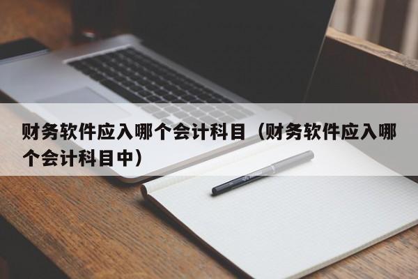 财务软件应入哪个会计科目(财务软件应入哪个会计科目中)