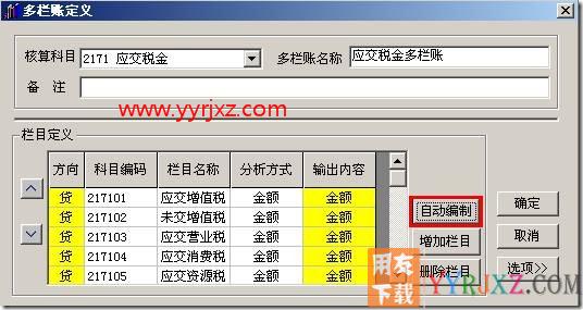如何查询多栏账？