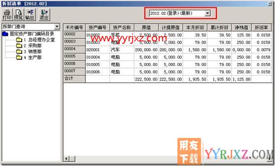 折旧汇总分配周期的应用？