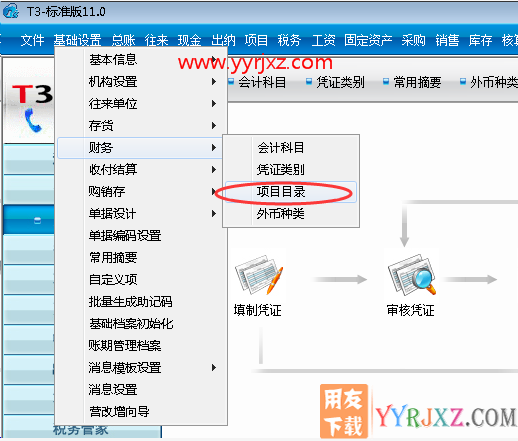 用友T3提示：现金流量项目大类没有预置，请你预制？