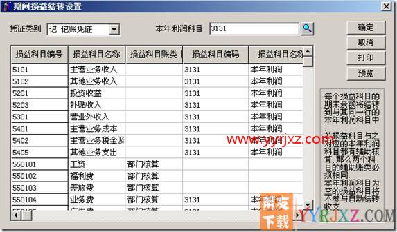 期间损益结转时提示“同步结转”？