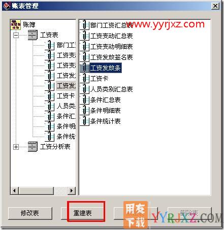 工资项目修改过，打开帐表却没有变化？